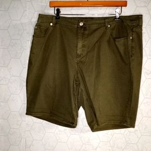 Christopher & Banks Green Everyday Denim Short